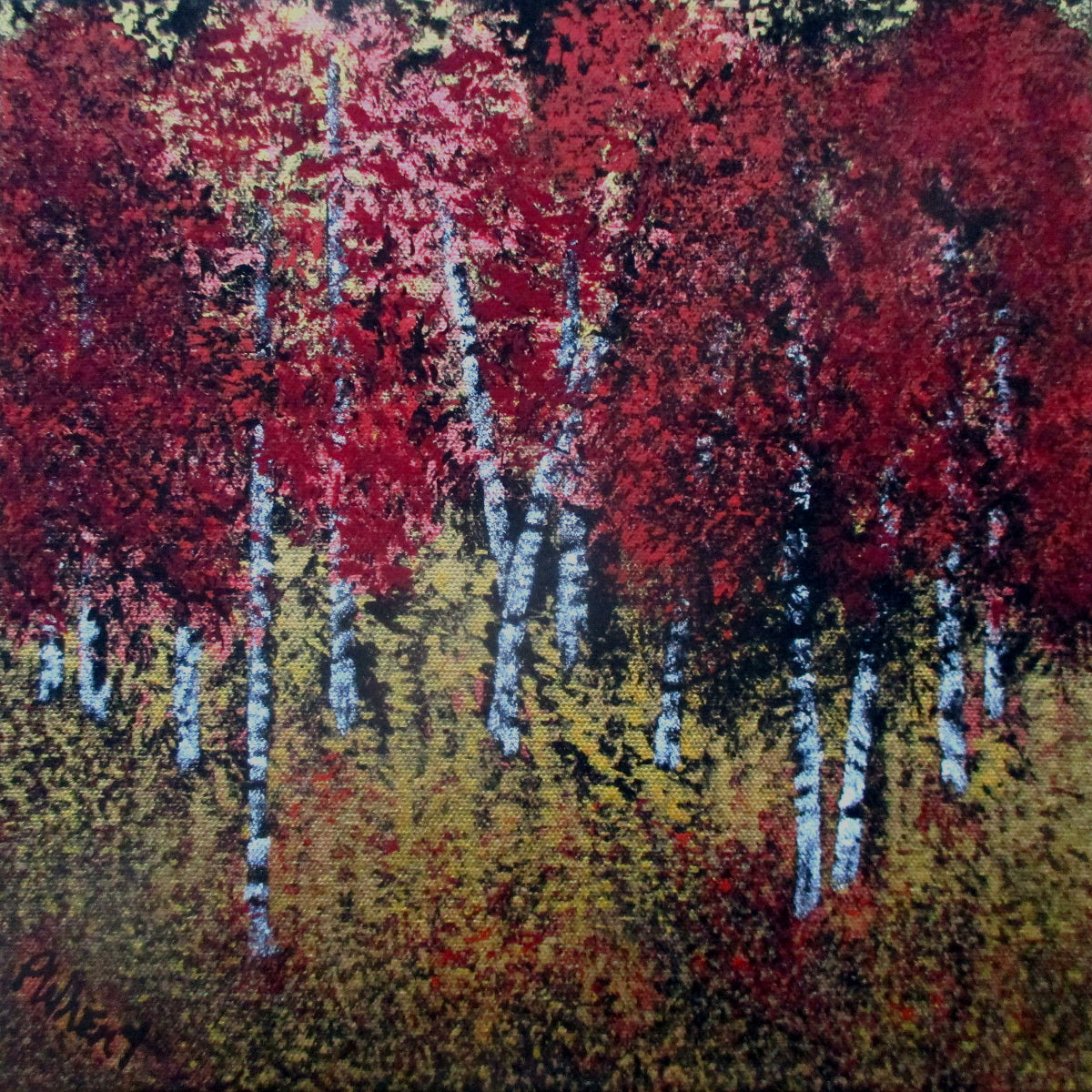 Aspen With Wild Wheat