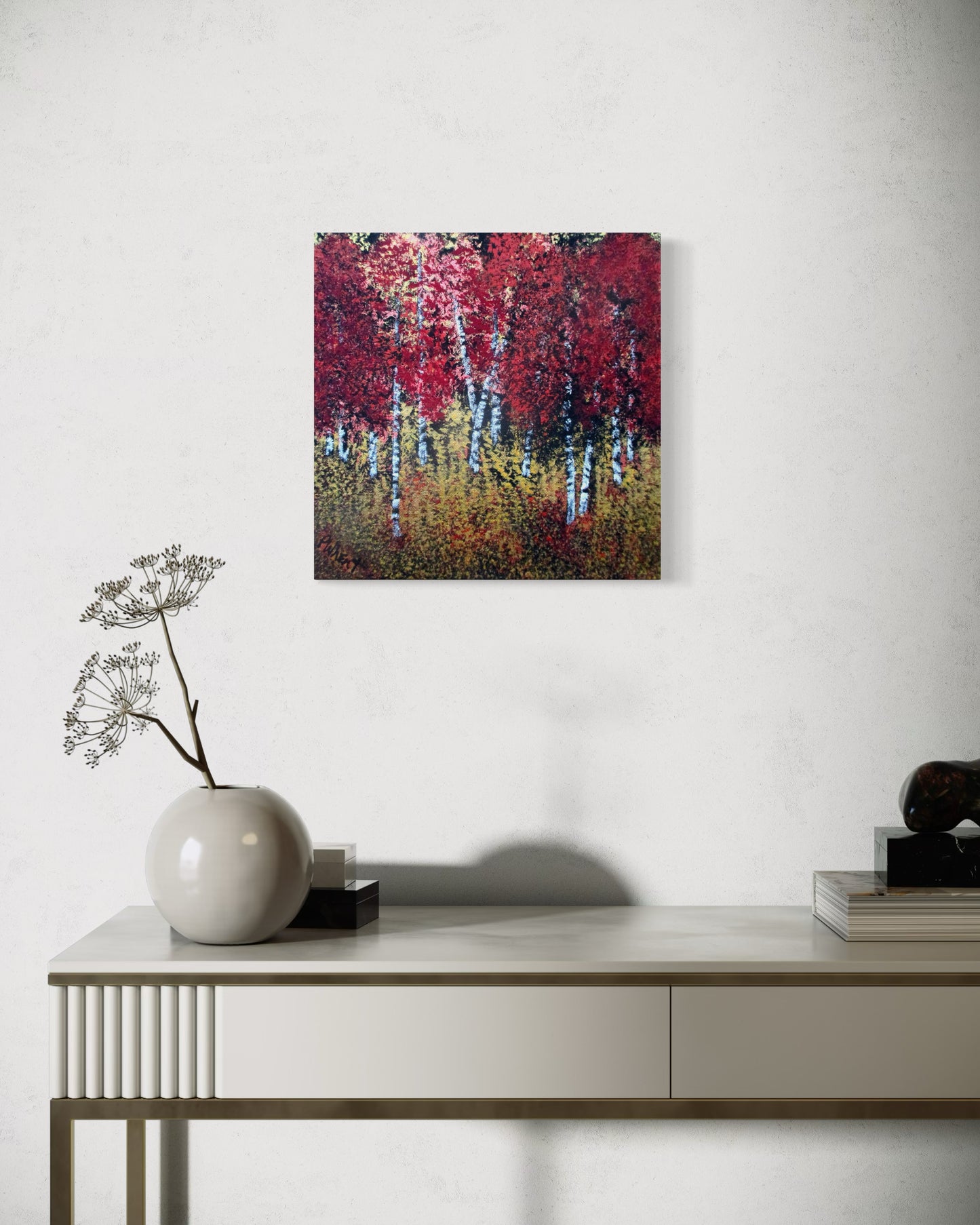 Aspen With Wild Wheat