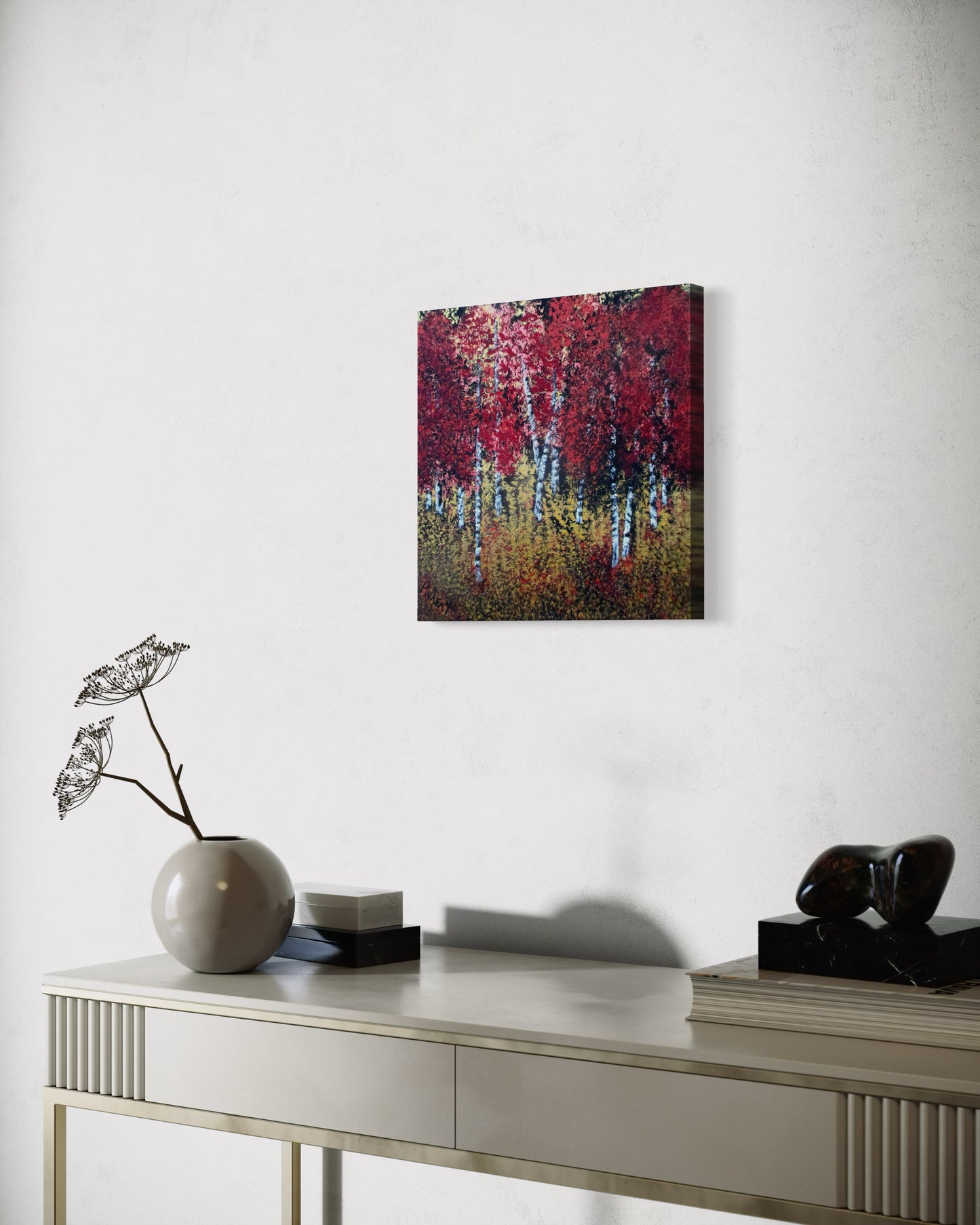 Aspen With Wild Wheat