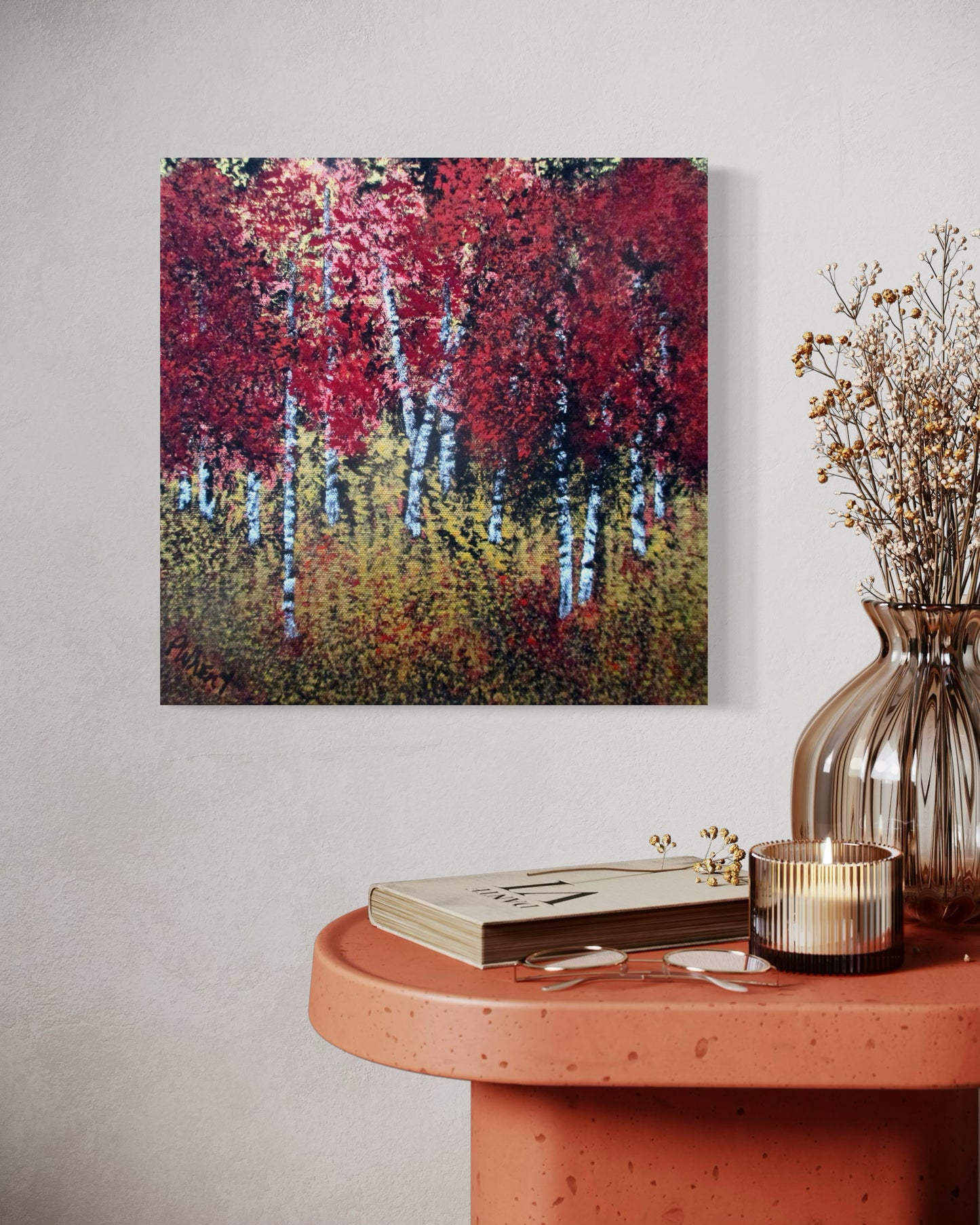 Aspen With Wild Wheat