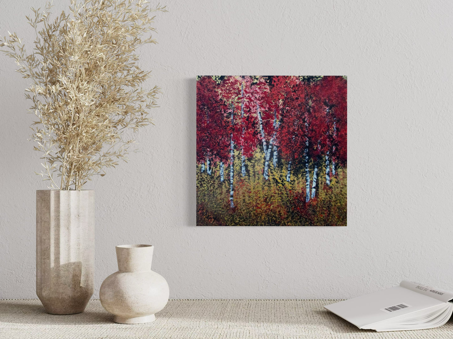 Aspen With Wild Wheat