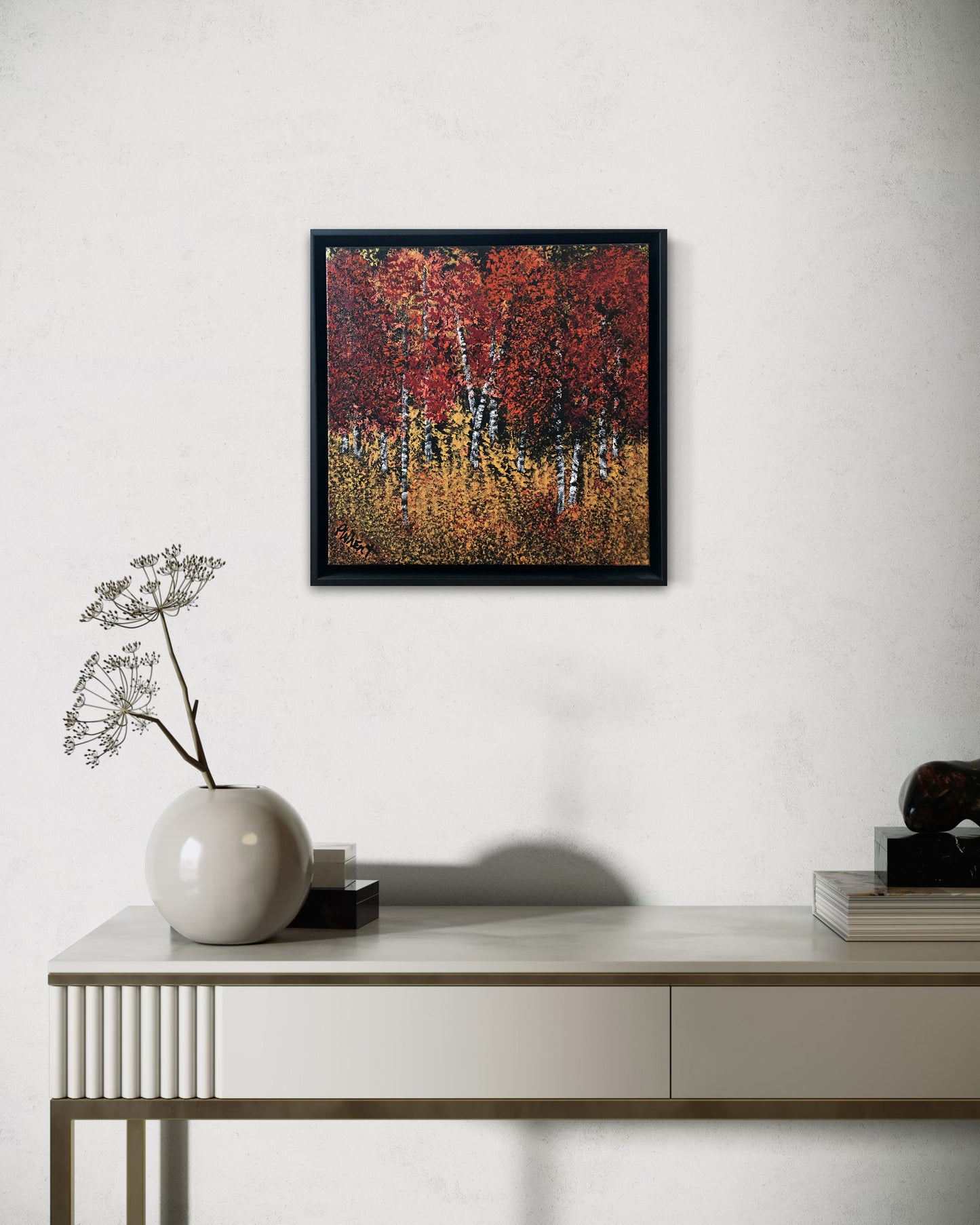 Aspen With Wild Wheat